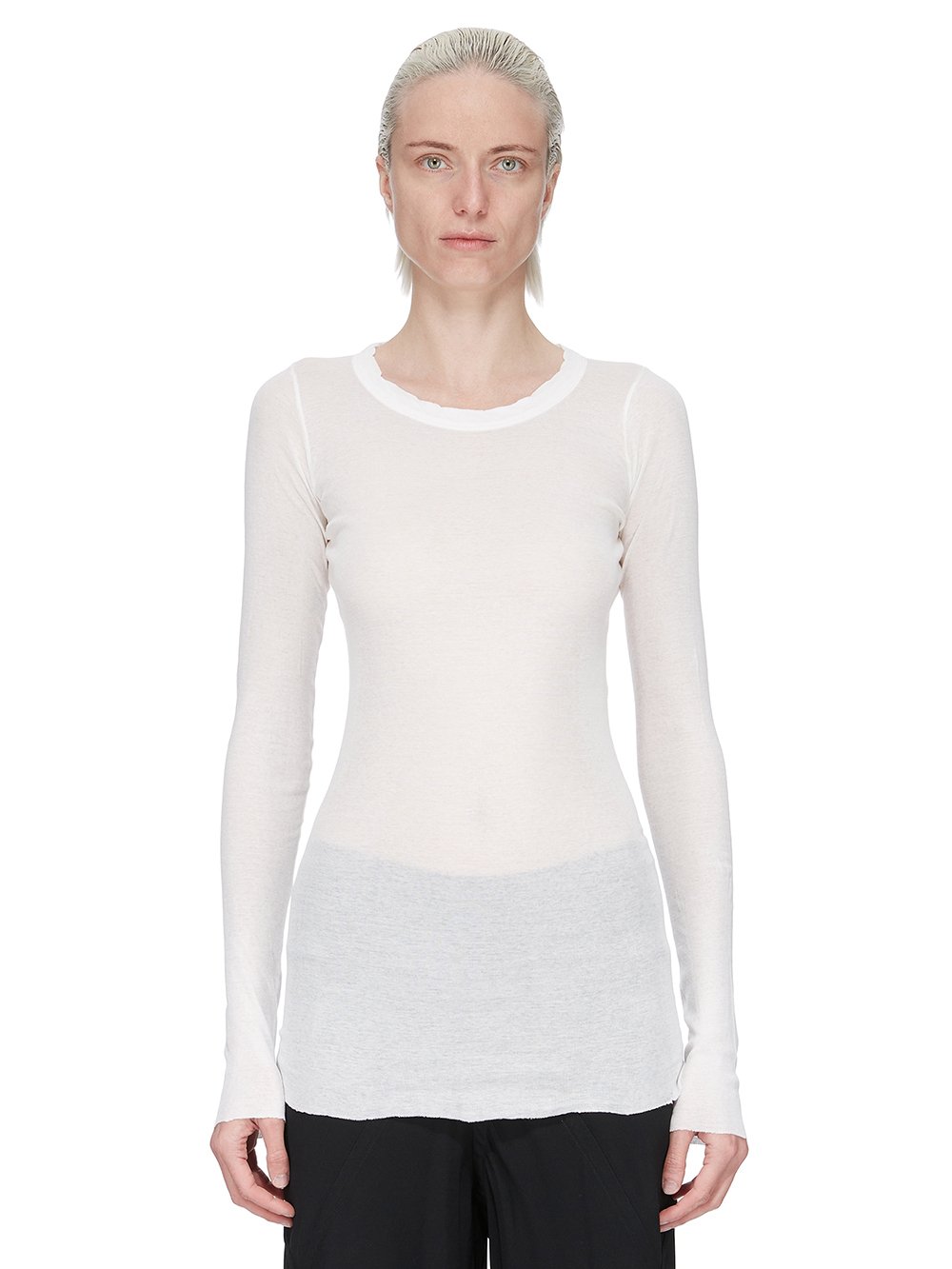 LONG SLEEVES RIB T| RICK OWENS