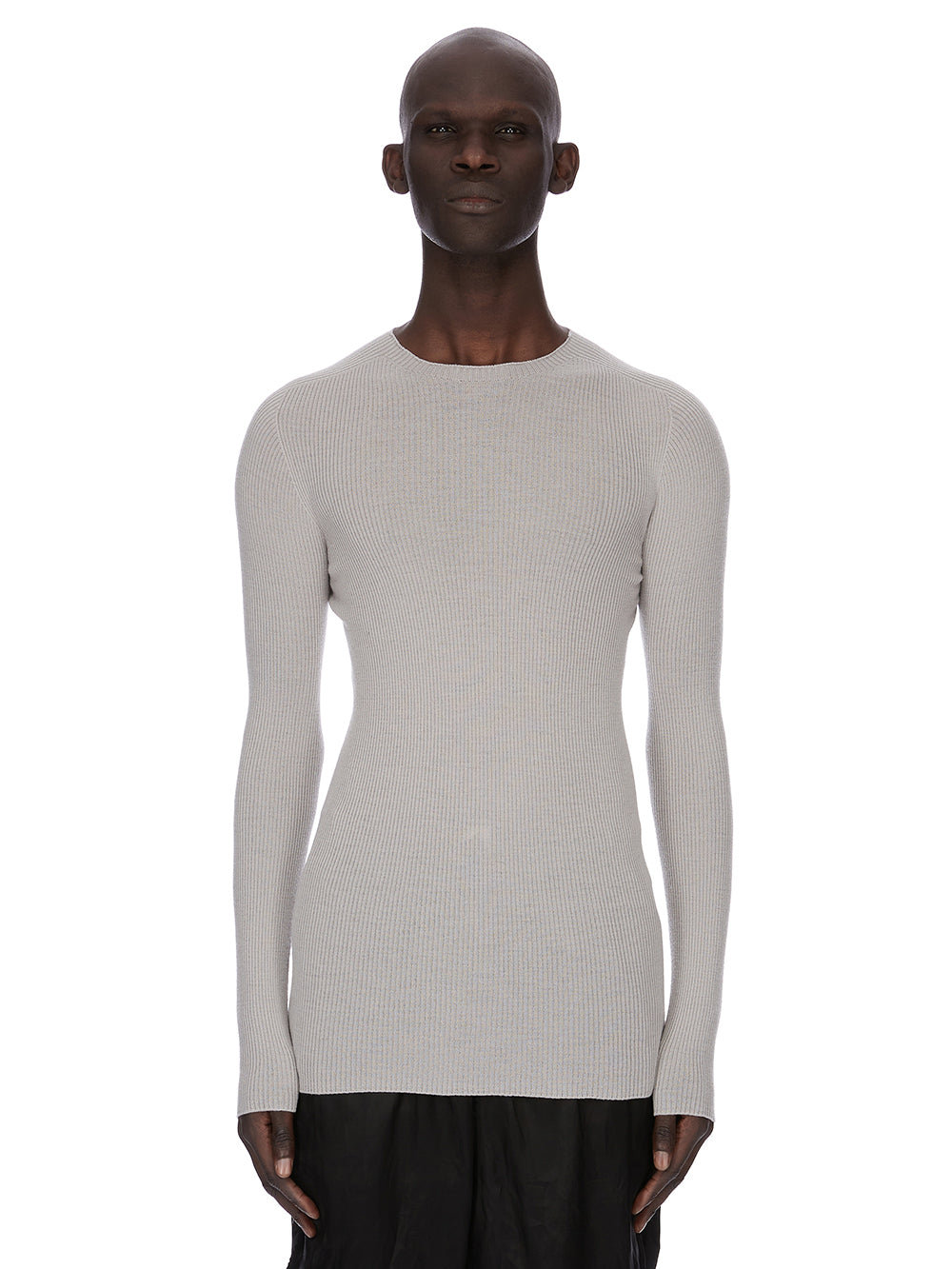 RIBBED ROUND NECK| RICK OWENS