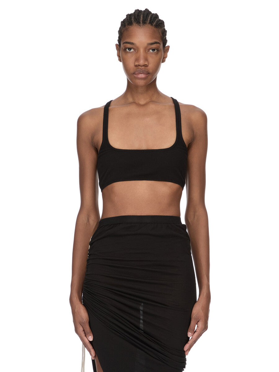 Rick Owens リックオウエンス 22SS Sling Cut-Out Rick Owens Top sling bra - Black - Women|RP02C1678KST09