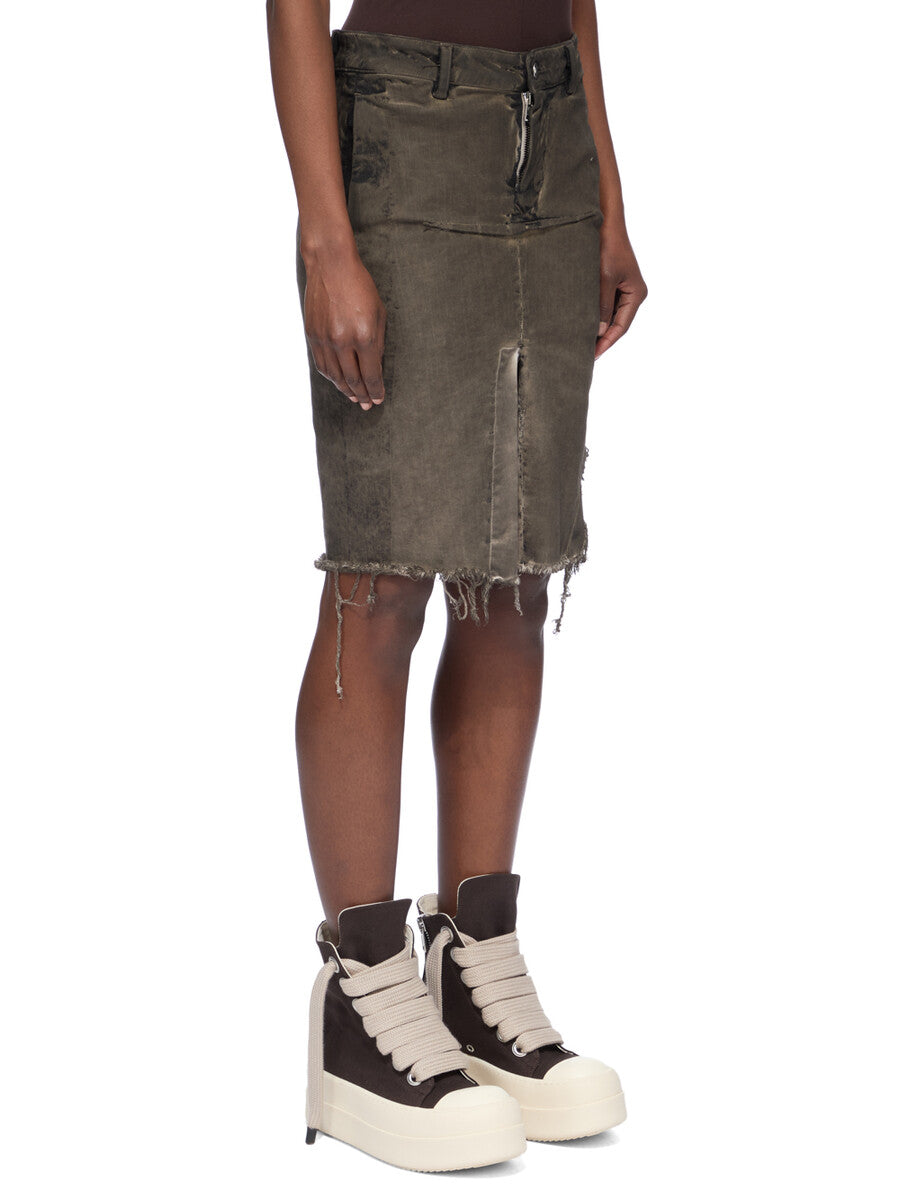 DS02F6342_SDRKCM_34100 | DENIM SLICED SKIRT