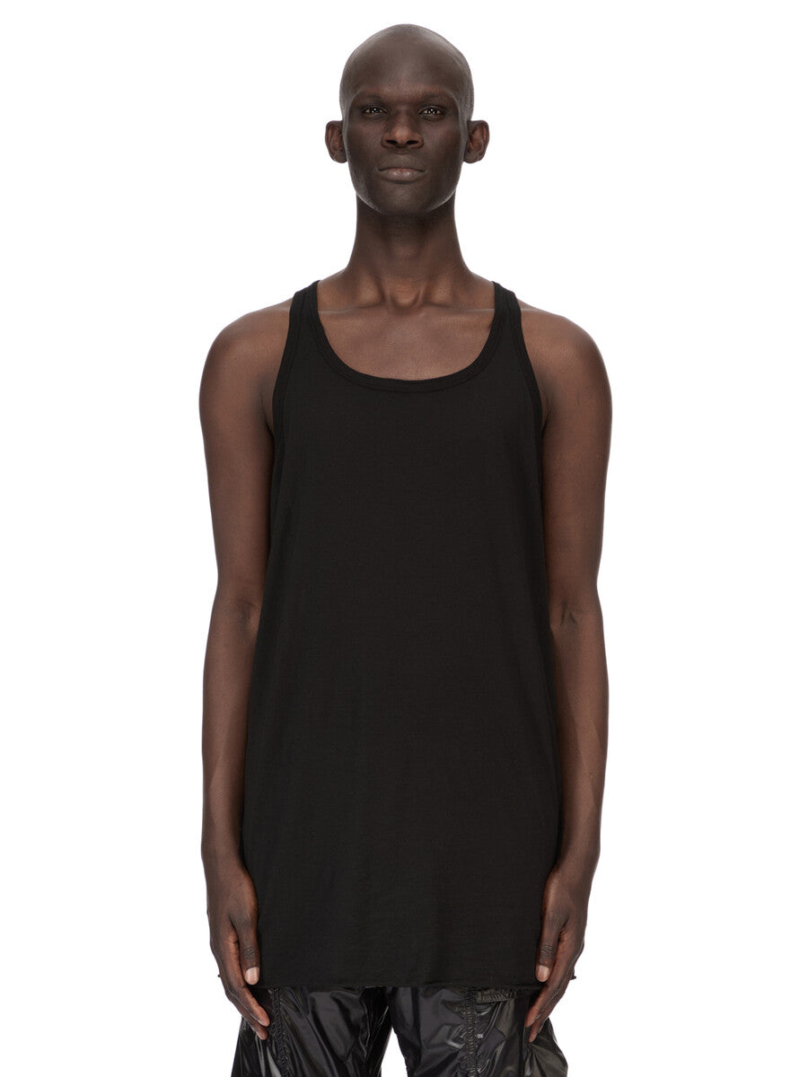 Rick Owens タイトリブタンクトップ　ニットリブタンク　38 レイヤード Ribbed-knit cotton tank top in beige - Rick Owens | Mytheresa