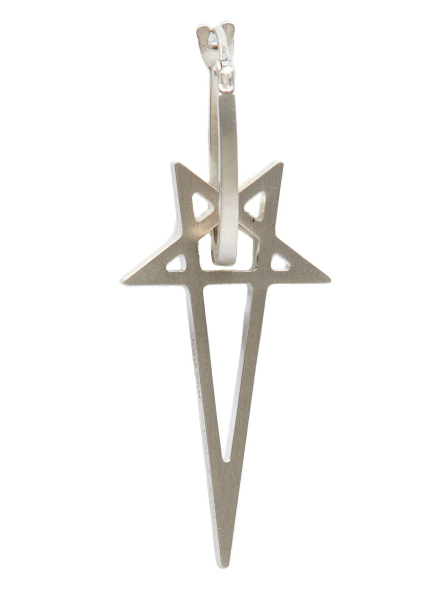 新品　リックオウエンス　PENTAGRAM EARRING ペンタグラムピアス2 PENTAGRAM EARRING| RICK OWENS