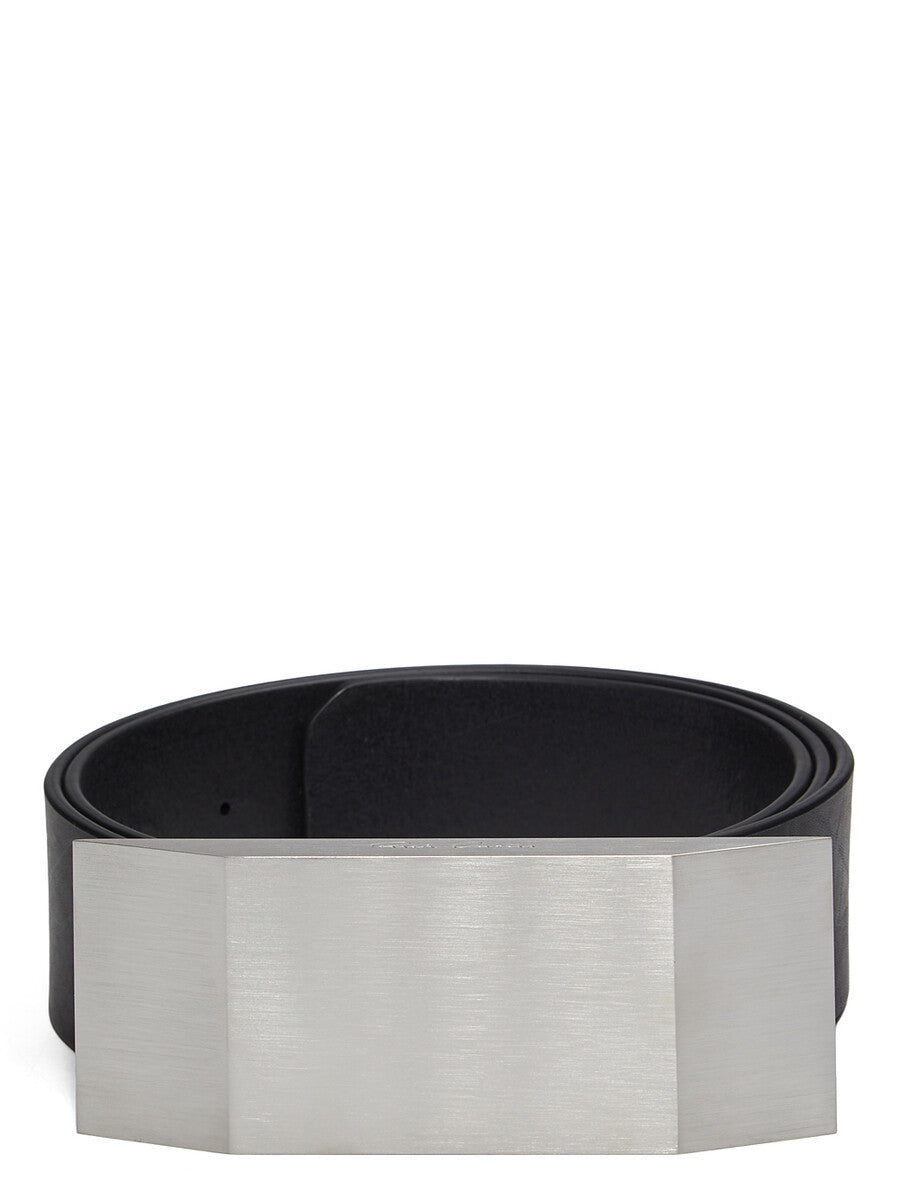 小物 rickowens SS23 EDFU BEVELED BUCKLE BELT BIG BEVELED BUCKLE BELT| RICK OWENS