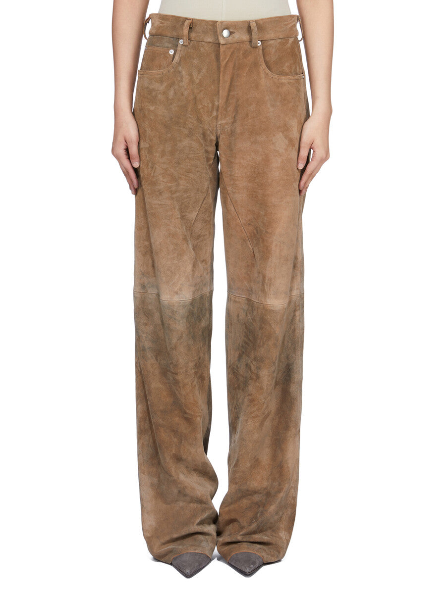 rick owens geth jeans コーティング加工　ブラウン　30 GETH JEANS| RICK OWENS