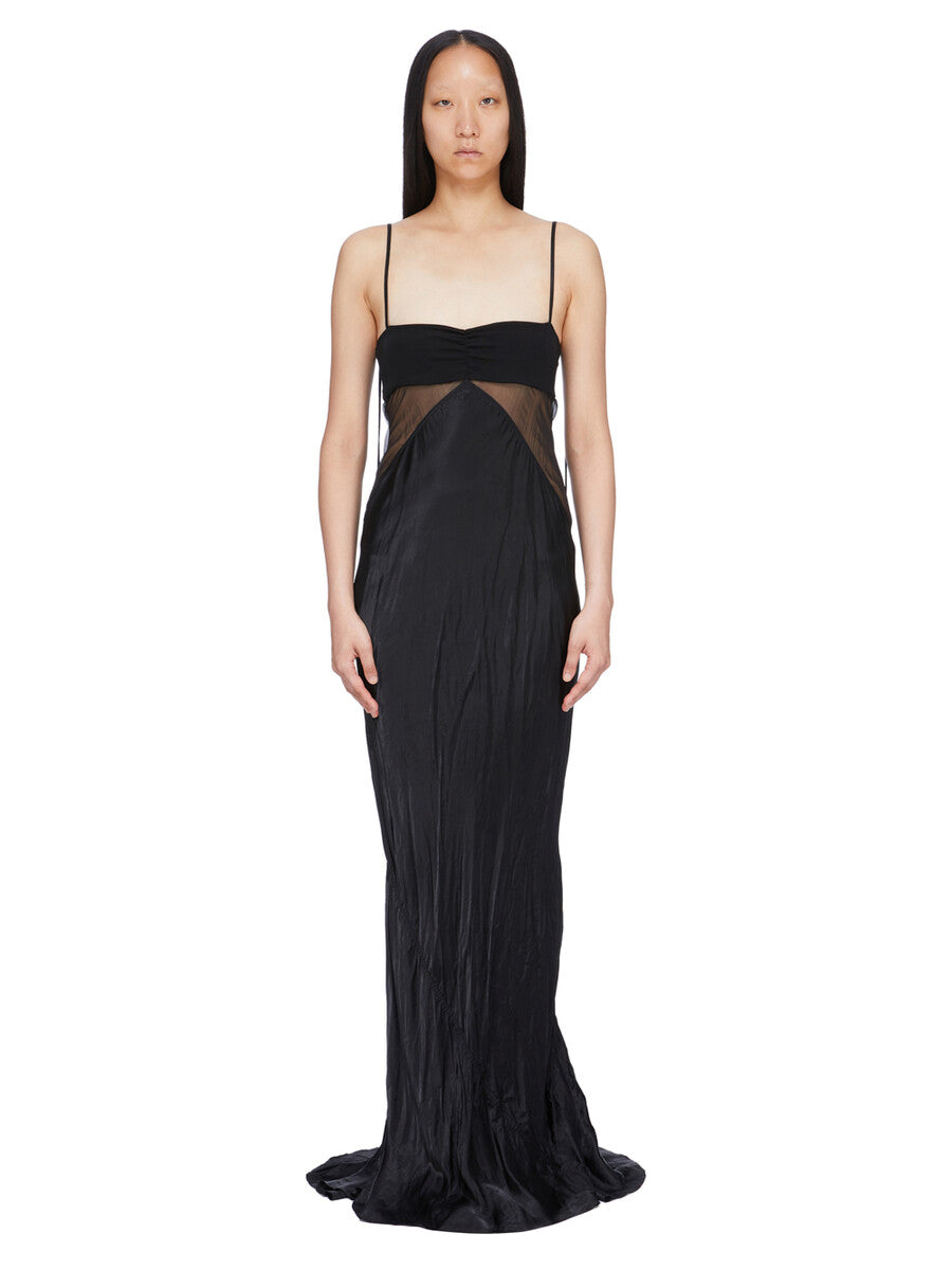rick owens black dress Rick Owens Women's Combo Slip Gown - Black
