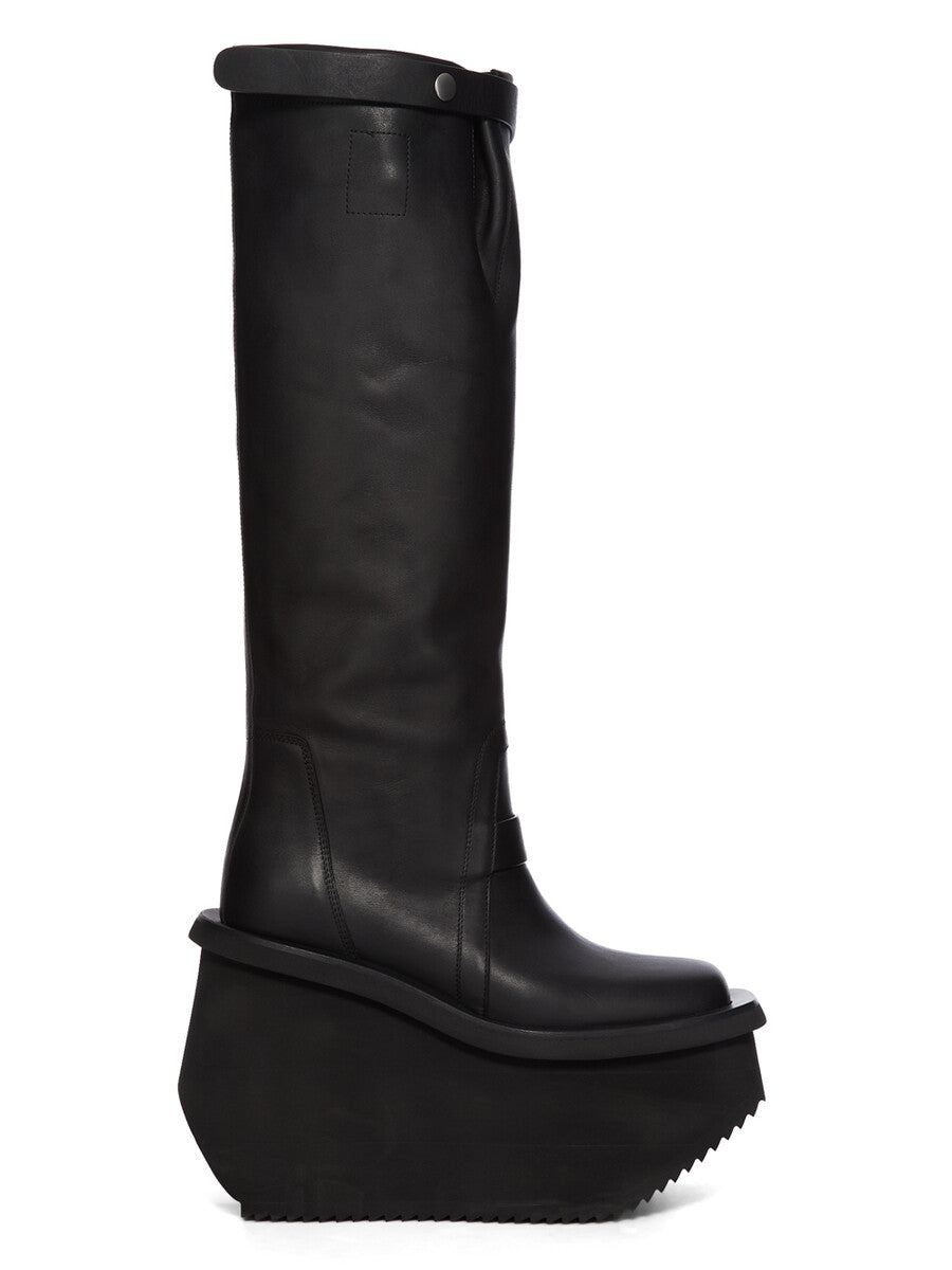 リノブーツ opium black rihno boots archive 00 FACTORY BOOTS PULL ON| RICK OWENS