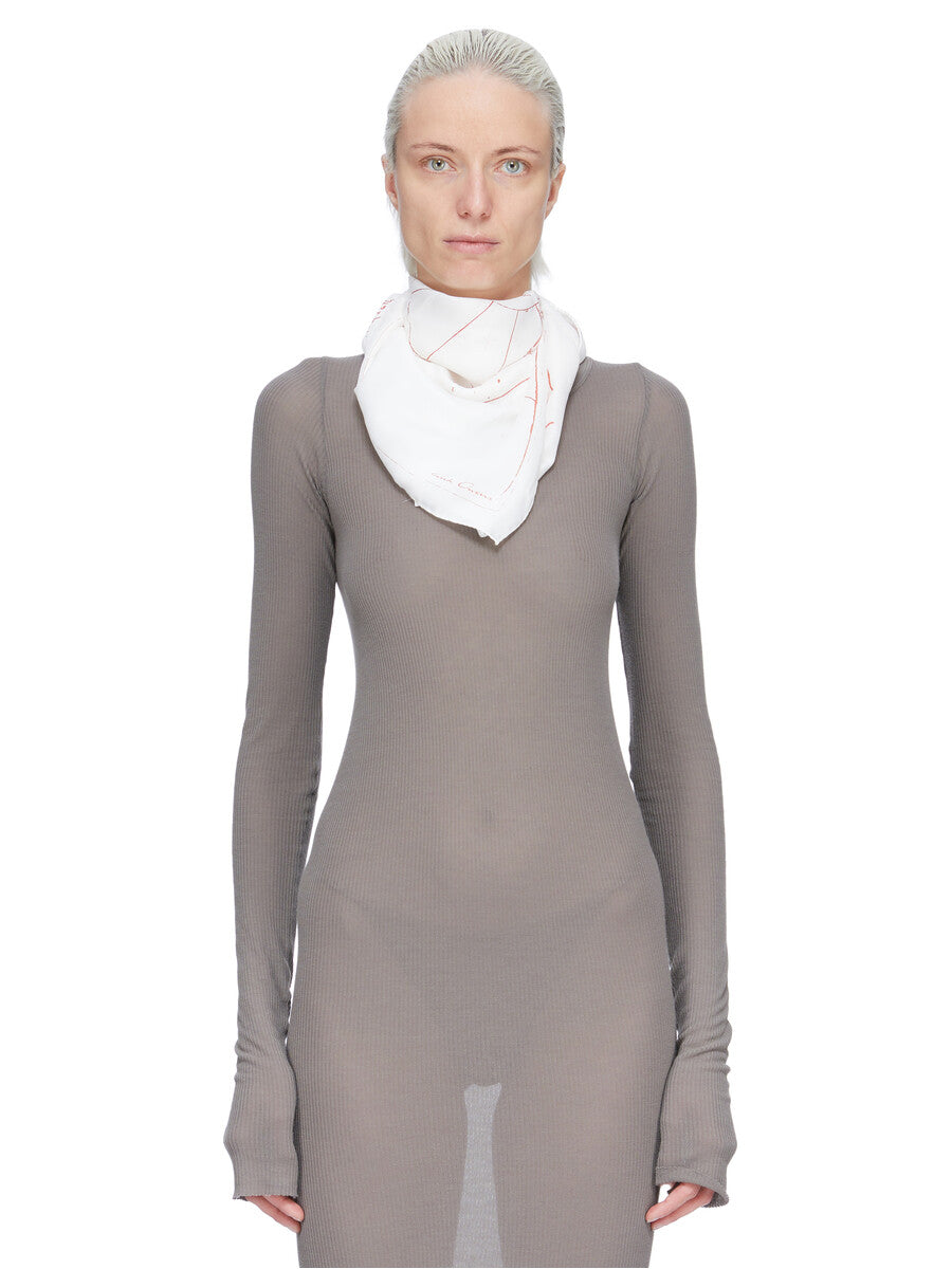 PRINTED ASTRO 70X70 SCARF| RICK OWENS