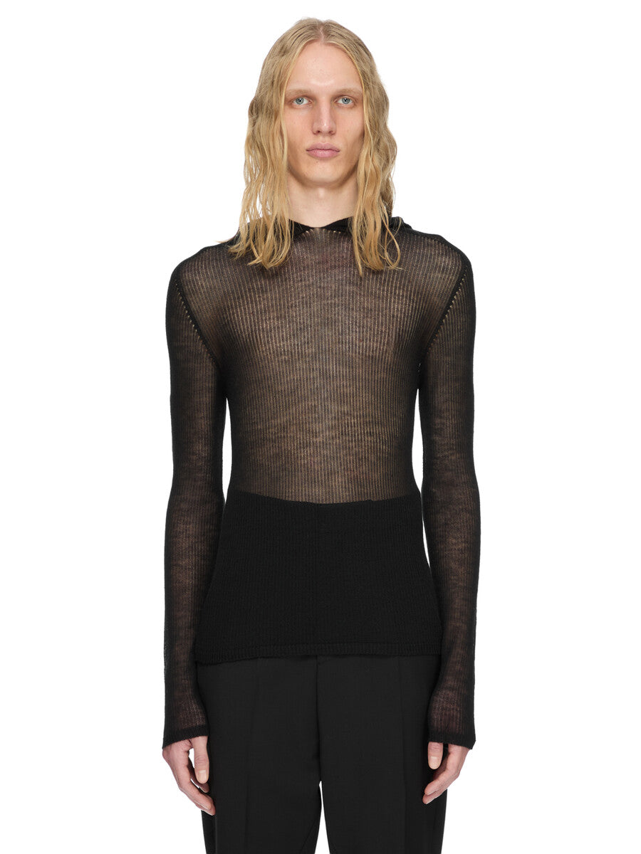 RU02F4636_RIBWSL_09 | SHEER HOODED LS T