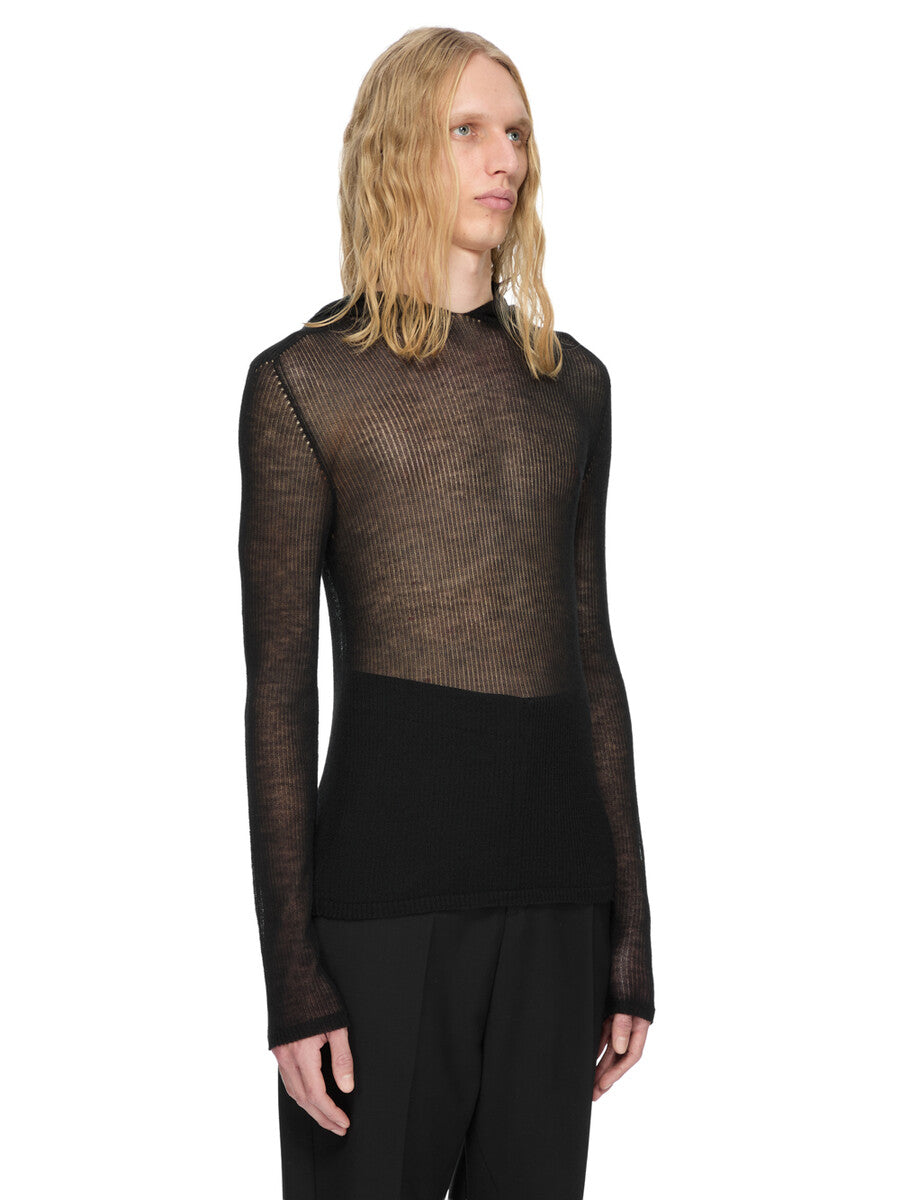 RU02F4636_RIBWSL_09 | SHEER HOODED LS T