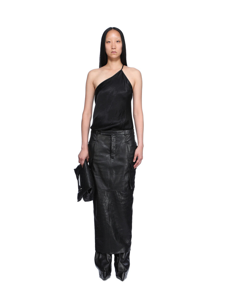 ONE SHOULDER SLIP TOP| RICK OWENS