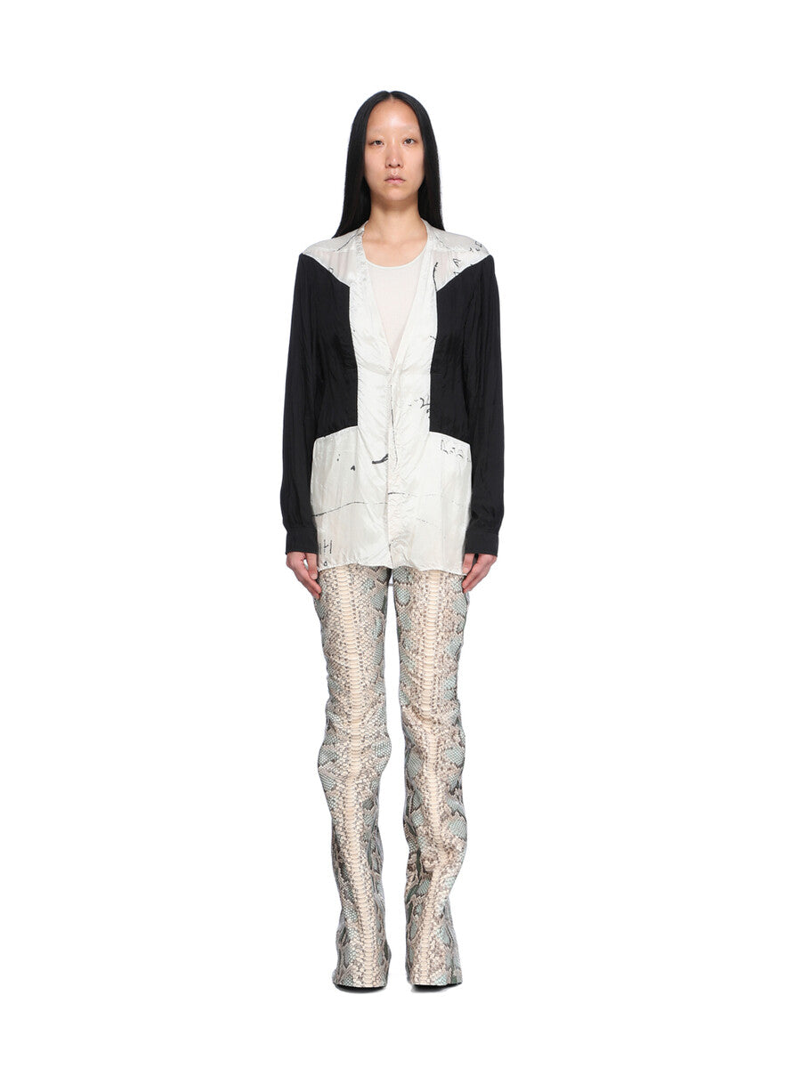 【美品】Rick Owens FOGPOCKET LARRY SHIR LARRY FOGPOCKET SHIRT| RICK OWENS