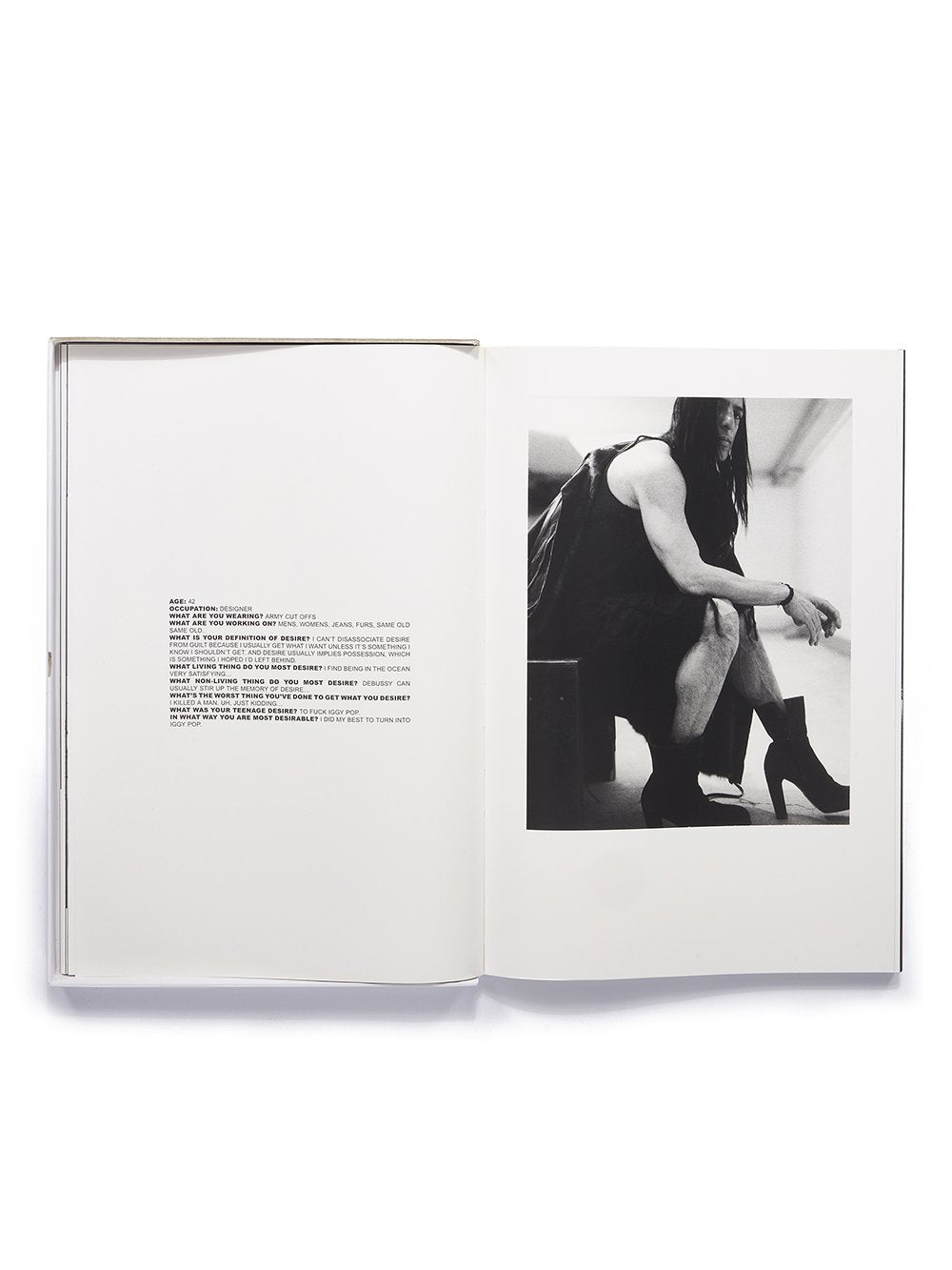 BOOK - L'AI-JE BIEN DESCENDU?| RICK OWENS