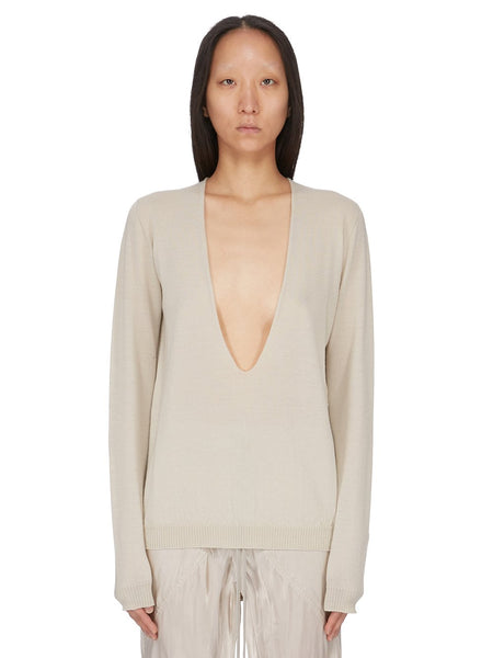 EXTREME V NECK PULL| RICK OWENS