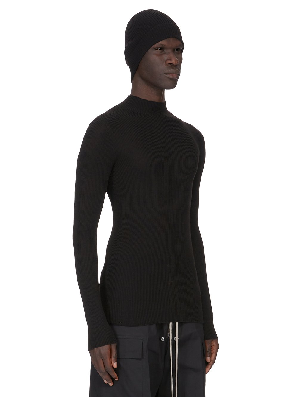 RIBBED BEANIE| RICK OWENS