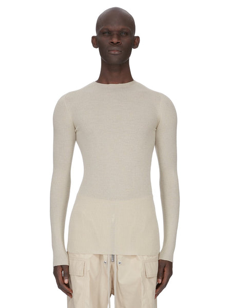 RIBBED ROUND NECK| RICK OWENS