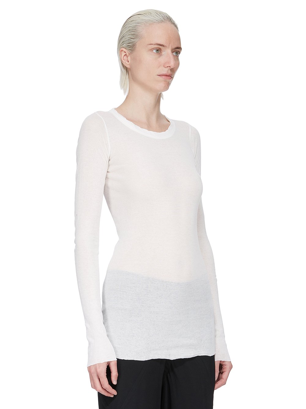 LONG SLEEVES RIB T| RICK OWENS