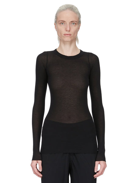 LONG SLEEVES RIB T| RICK OWENS