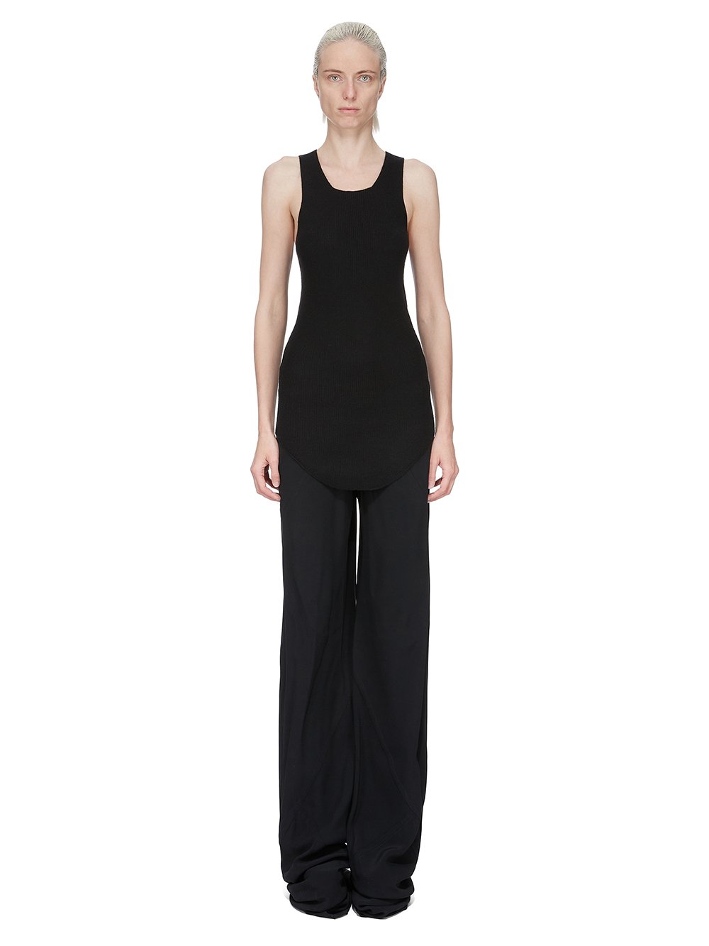 Rick Owens タイトリブタンクトップ　ニットリブタンク　38 レイヤード Rick Owens タイトリブタンクトップ ニットリブタンク 38 レイヤード