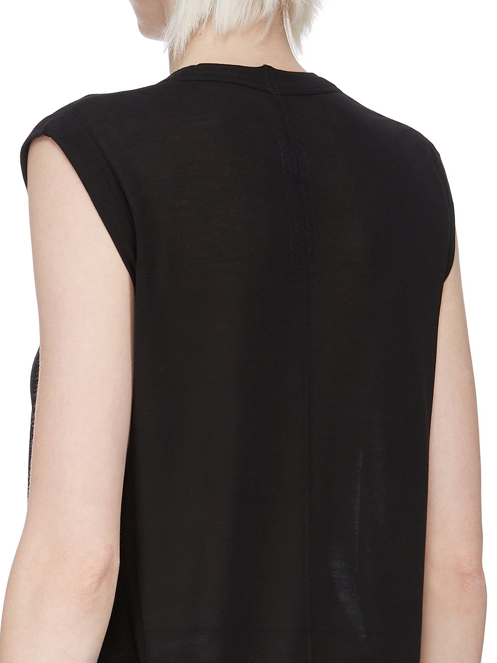 V NECK SLEEVELESS T| RICK OWENS