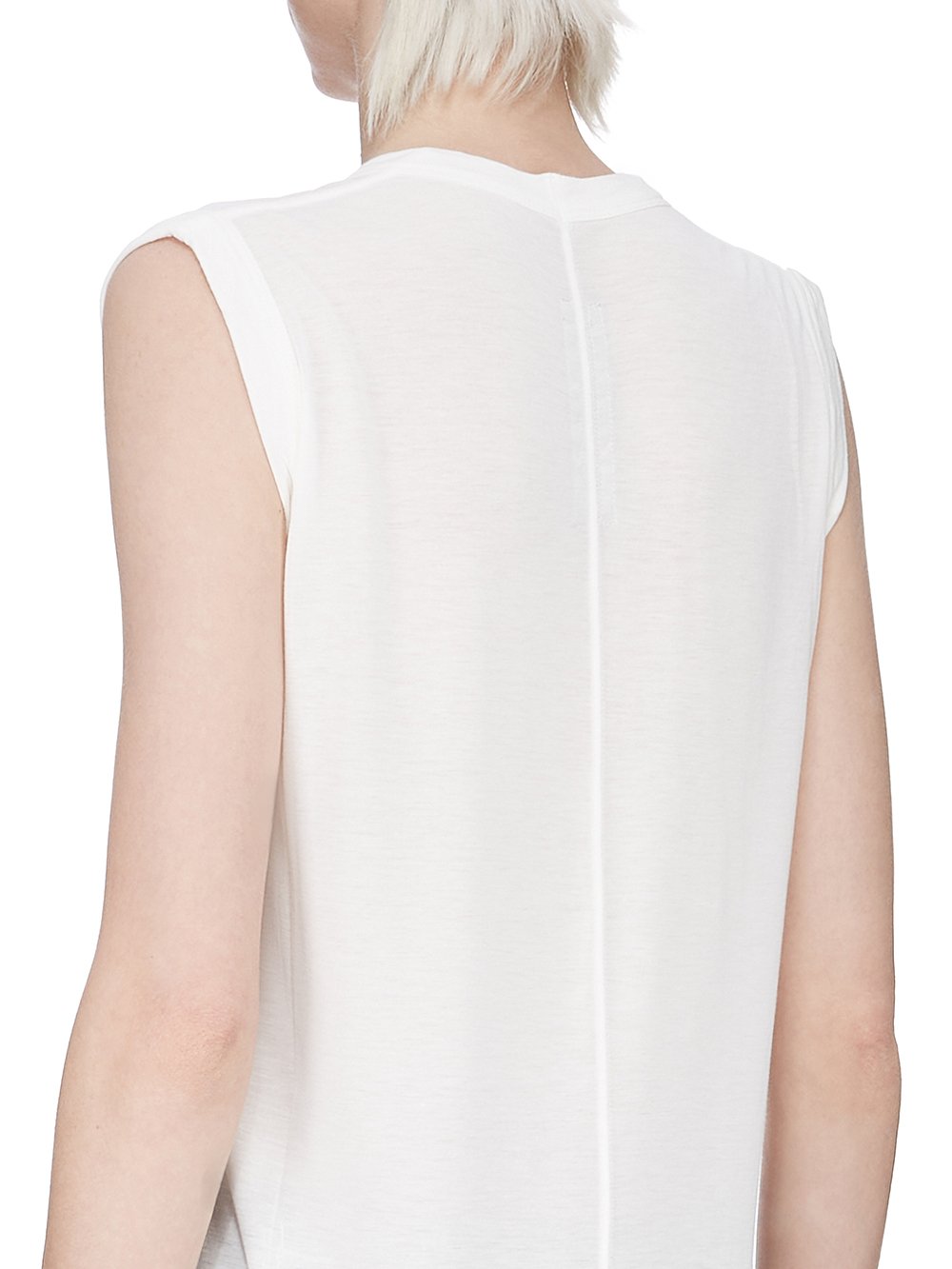 V NECK SLEEVELESS T| RICK OWENS