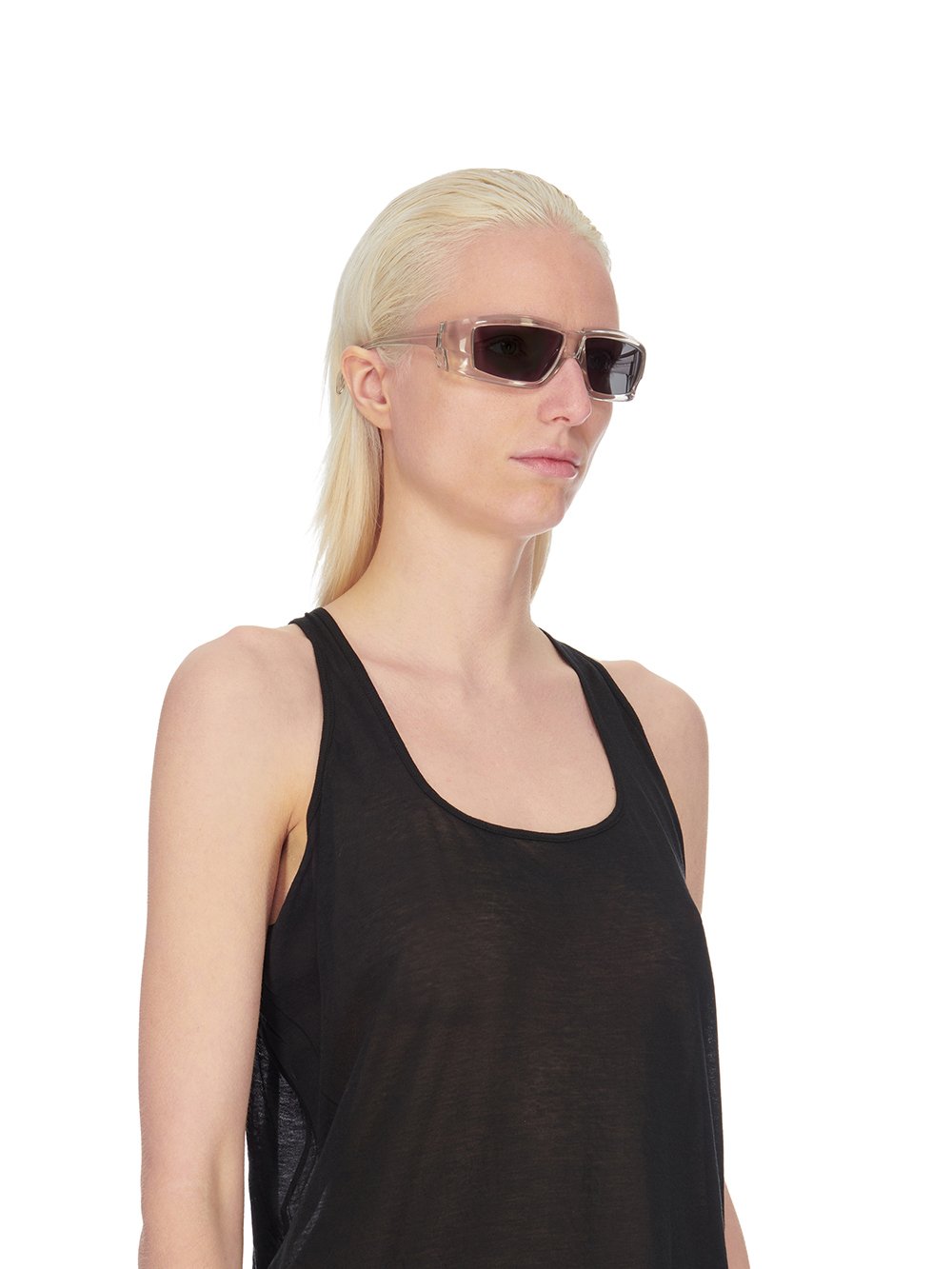 【Rick Owens】RICK SUNGLASSES RG0000005 Rick Owens Rick Sunglasses - Black Temple / Black Lens – Kith Europe