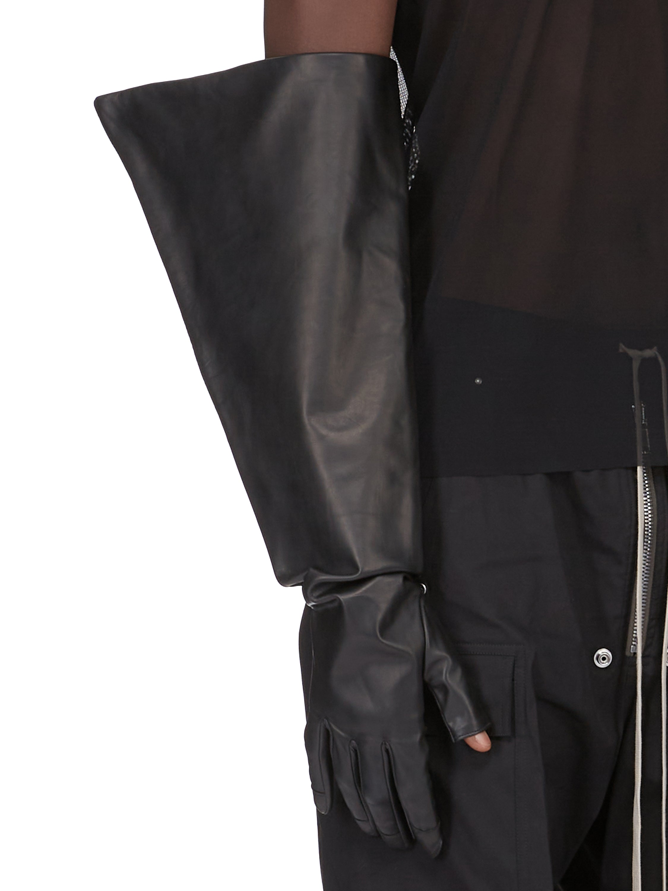 エ*6様 【ほぼ新品】Rick Owens Gauntlet ガントレット グロ GAUNTLES GLOVES| RICK OWENS