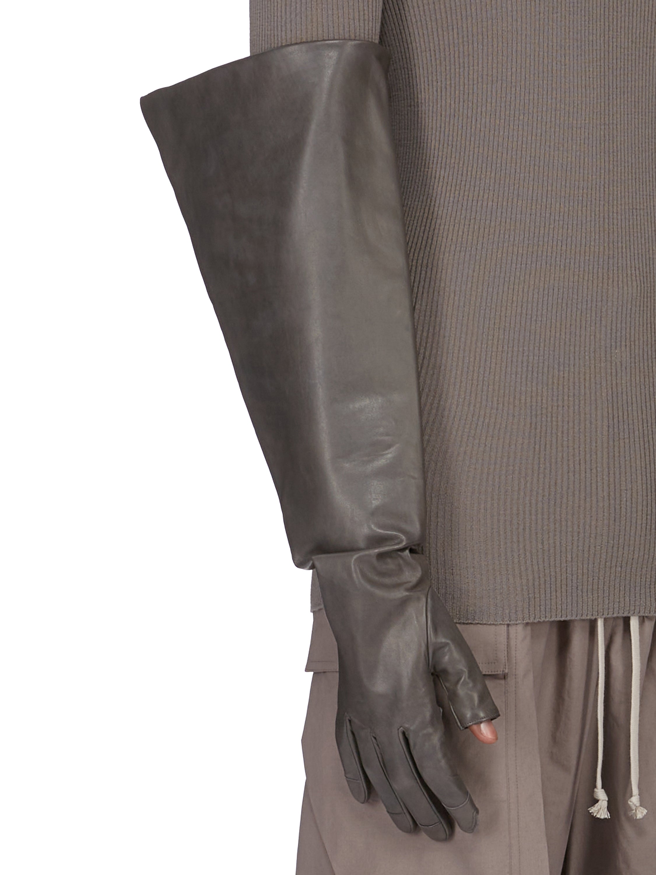 エ*6様 【ほぼ新品】Rick Owens Gauntlet ガントレット グロ GAUNTLES GLOVES| RICK OWENS