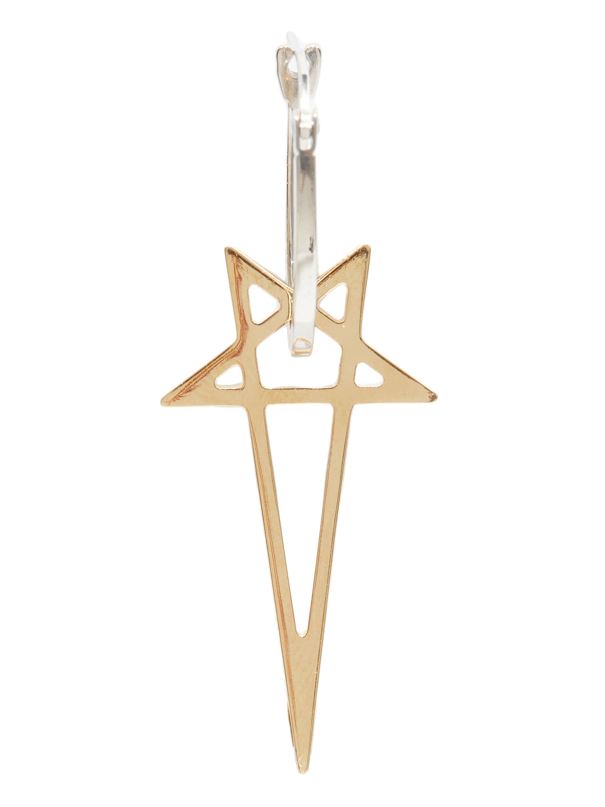 RJ0000067_GLDSLV_0218 | PENTAGRAM EARRING