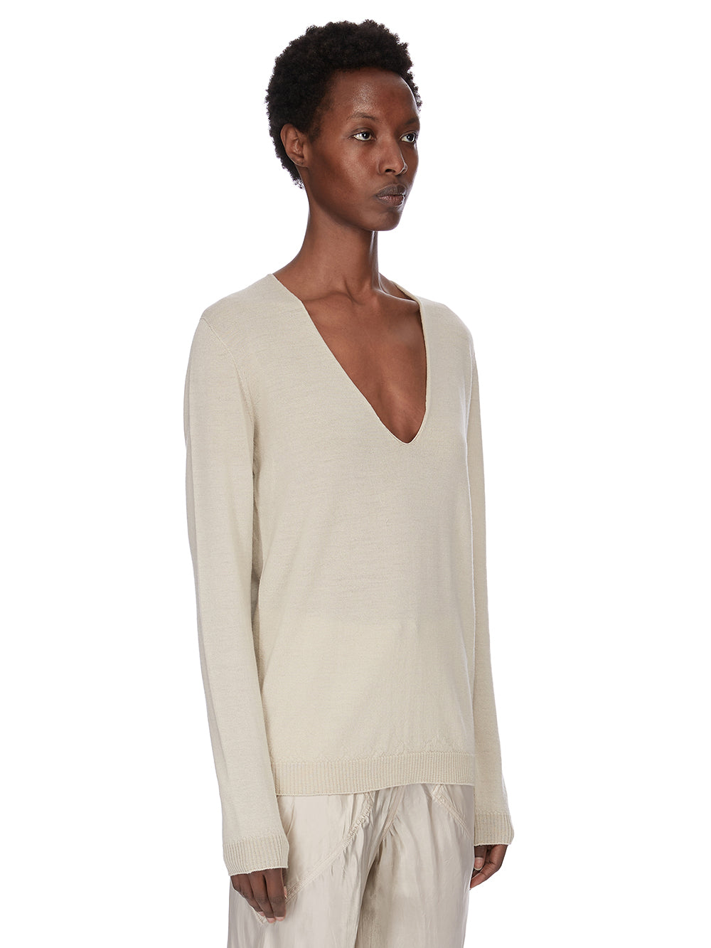 V NECK PULL| RICK OWENS