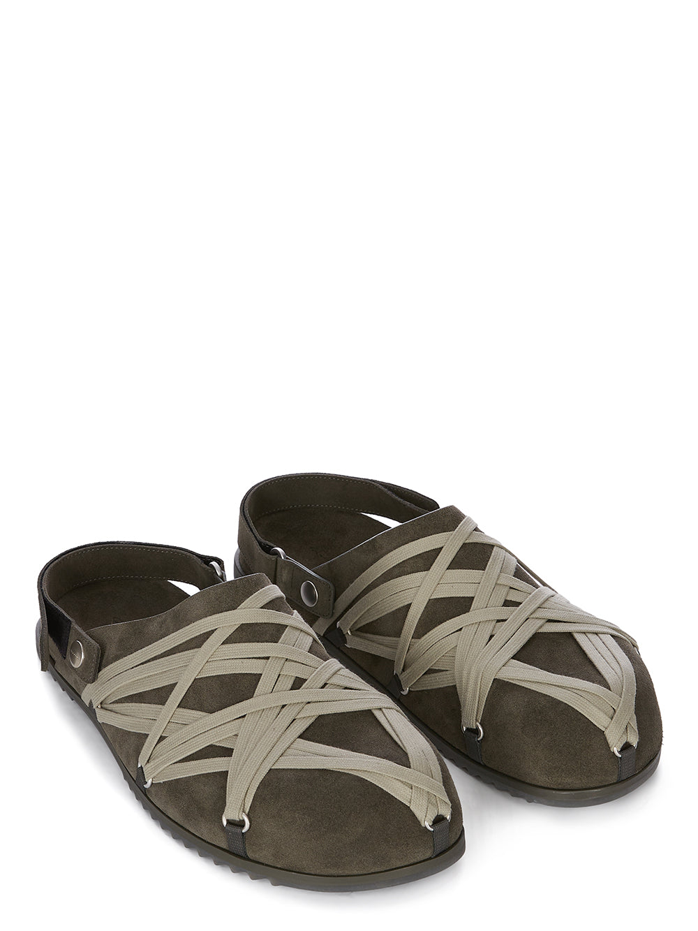 RICK OWENS - Megalaced Mule Granola サンダル RICK OWENS - Megalaced Mule Granola Black – Anrosa Store