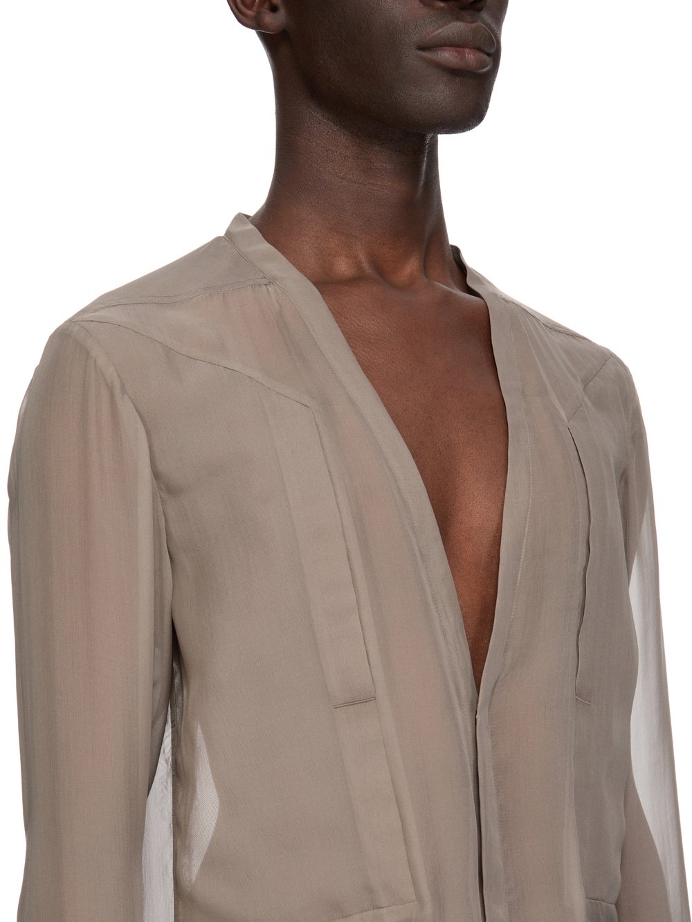 Rick Owens 22SS FOGPOCKET 羊革 レザー ラリーシャツ RICK OWENS | FOGPOCKET LARRY SHIRT