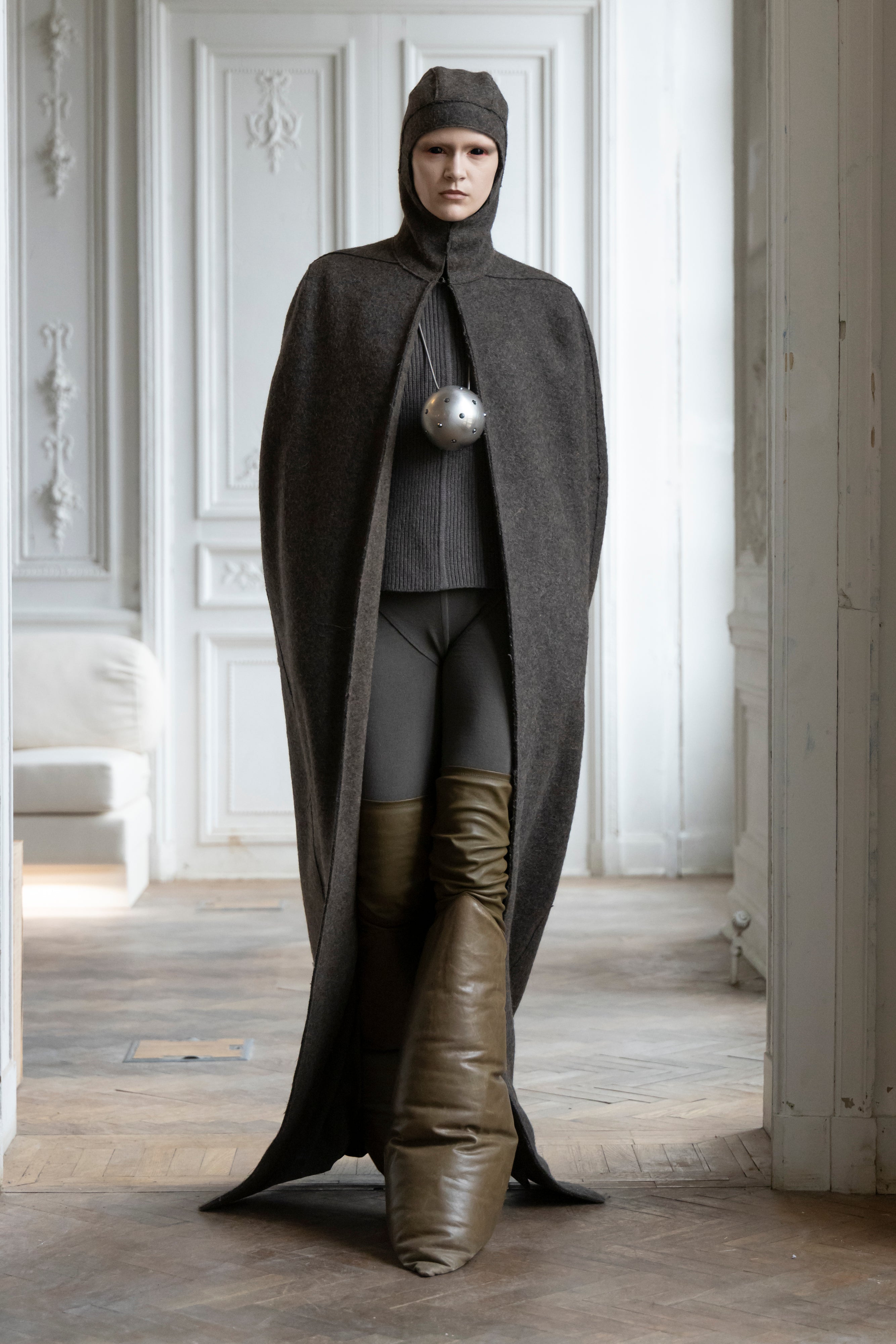 Rick Owens AW14 ウール　レザープリーツ　コート　40 RICK OWENS | OFFICIAL WEBSITE