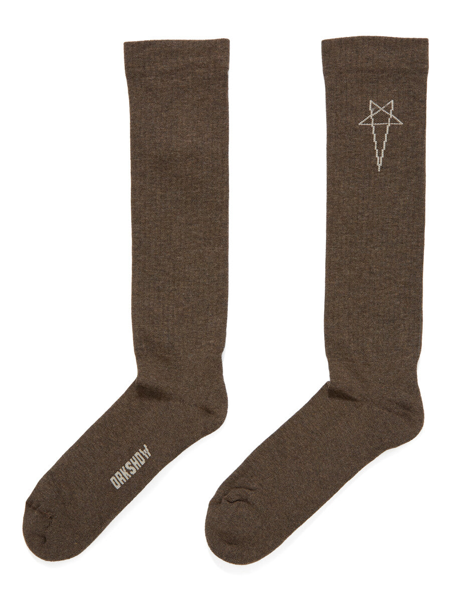 DA01F4468_SOCKC_3408 | PENTAGRAM KNEE HIGH SOCKS
