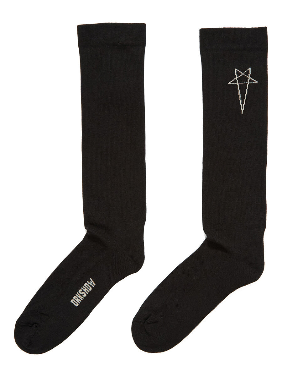 DA01F4468_SOCKC_908 | PENTAGRAM KNEE HIGH SOCKS