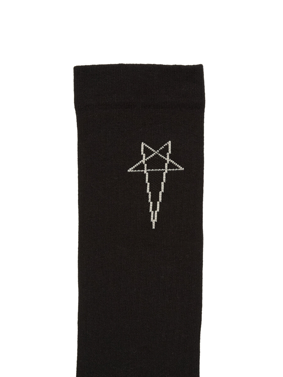 DA01F4468_SOCKC_908 | PENTAGRAM KNEE HIGH SOCKS