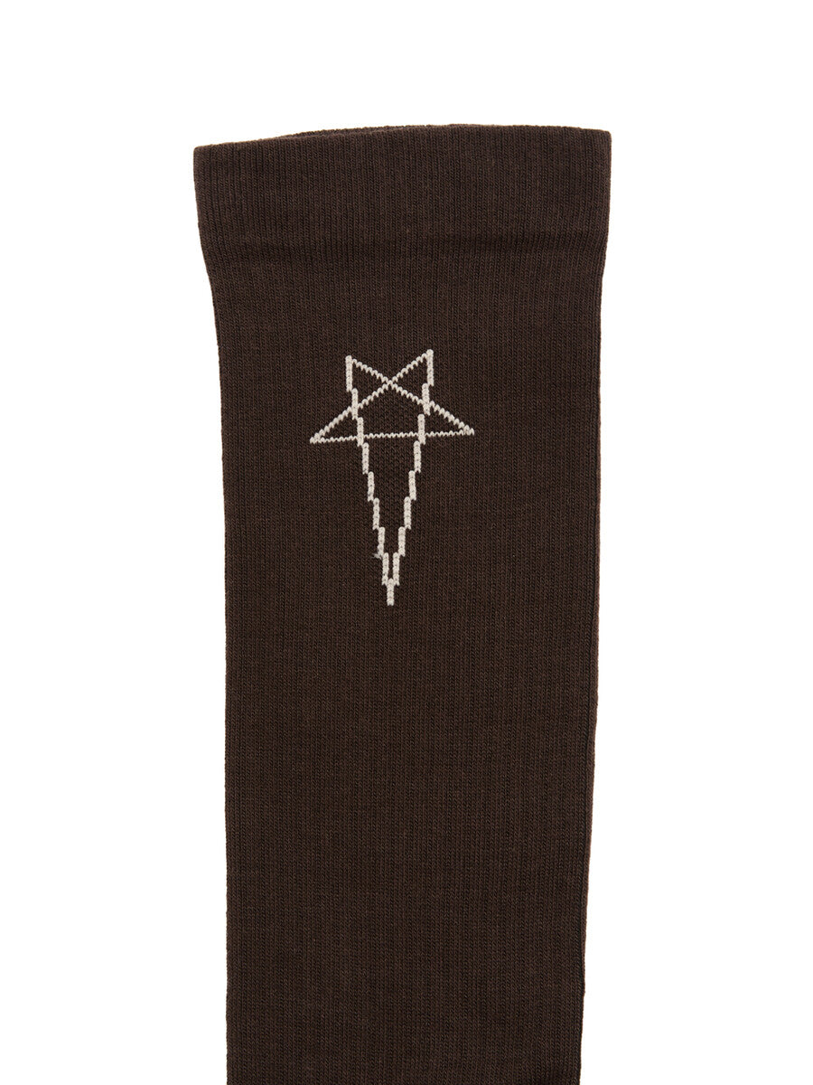 DA02E7468_SOCKC_7808 | PENTAGRAM KNEE HIGH SOCKS