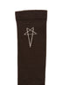DA02E7468_SOCKC_7808 | PENTAGRAM KNEE HIGH SOCKS