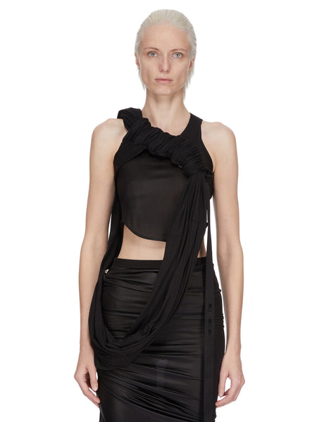 トップス andwang Check Ribbon Docking Tee HARNESS TANK| RICK OWENS