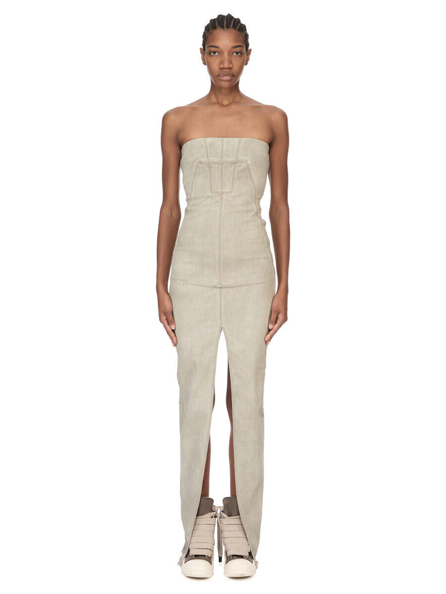 DS01F4514_SDSN_138 | SLICED BUSTIER DRESS