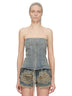 DS02F6127_SDMI_56 | SPLINTERED BUSTIER TOP