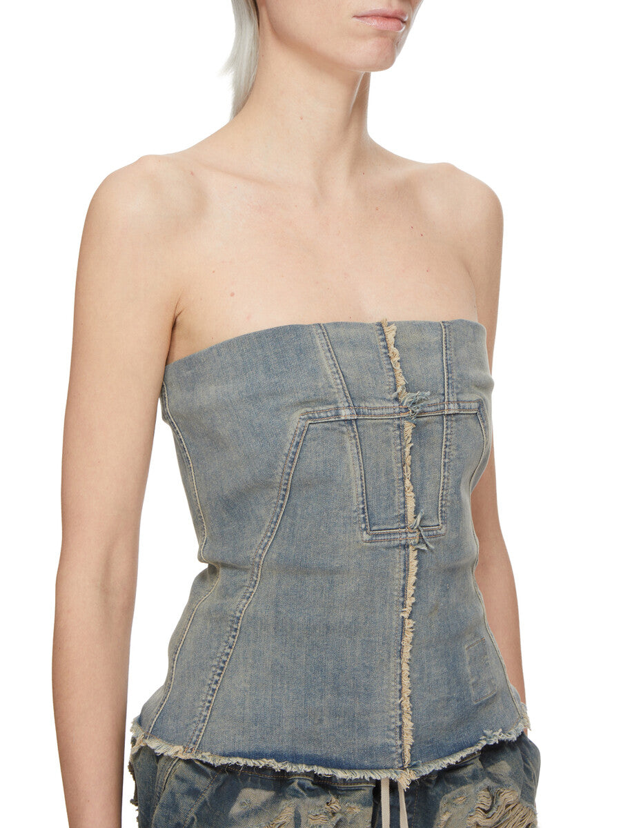 DS02F6127_SDMI_56 | SPLINTERED BUSTIER TOP