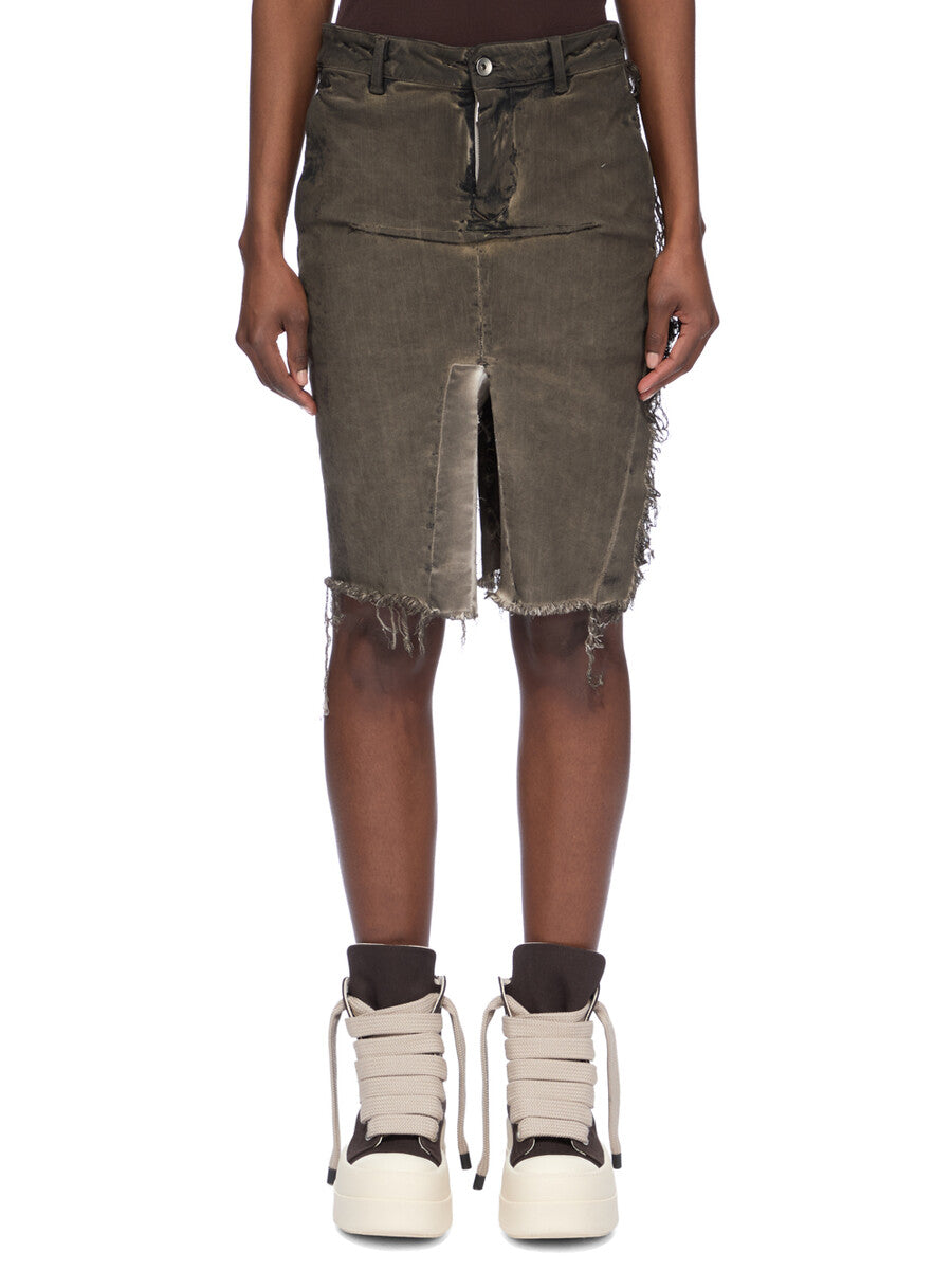 DS02F6342_SDRKCM_34100 | DENIM SLICED SKIRT