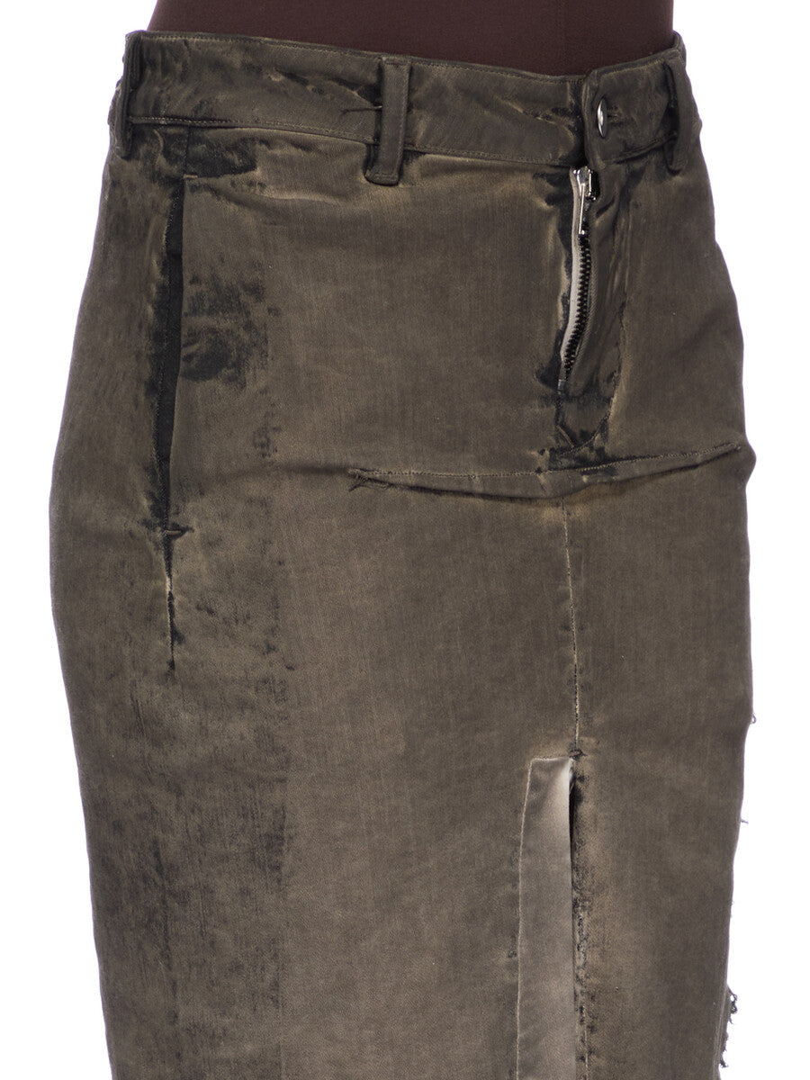 DS02F6342_SDRKCM_34100 | DENIM SLICED SKIRT