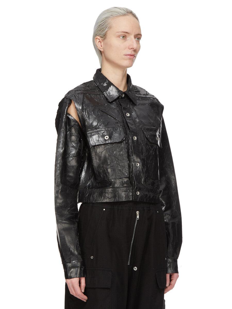 DS02F6702_BMC_09 | CAPE SLEEVE CROPPED OUTERSHIRT