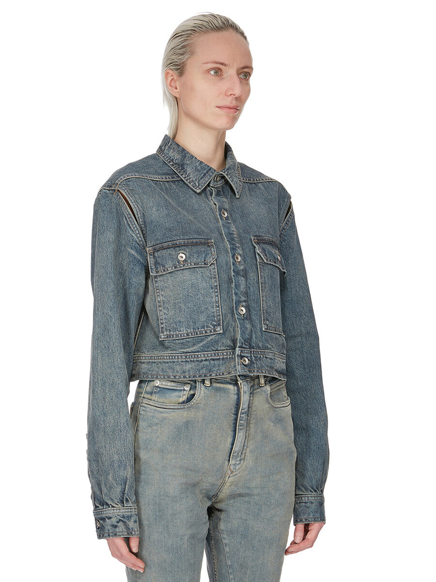 DS02F6702_DMI_56 | CAPE SLEEVE CROPPED OUTERSHIRT