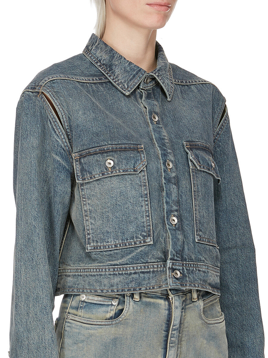 DS02F6702_DMI_56 | CAPE SLEEVE CROPPED OUTERSHIRT