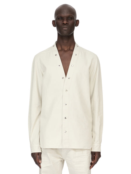 トップス Rick Owens LARRY SHIRT 24AW RU02D6287-FL LARRY SHIRT| RICK OWENS