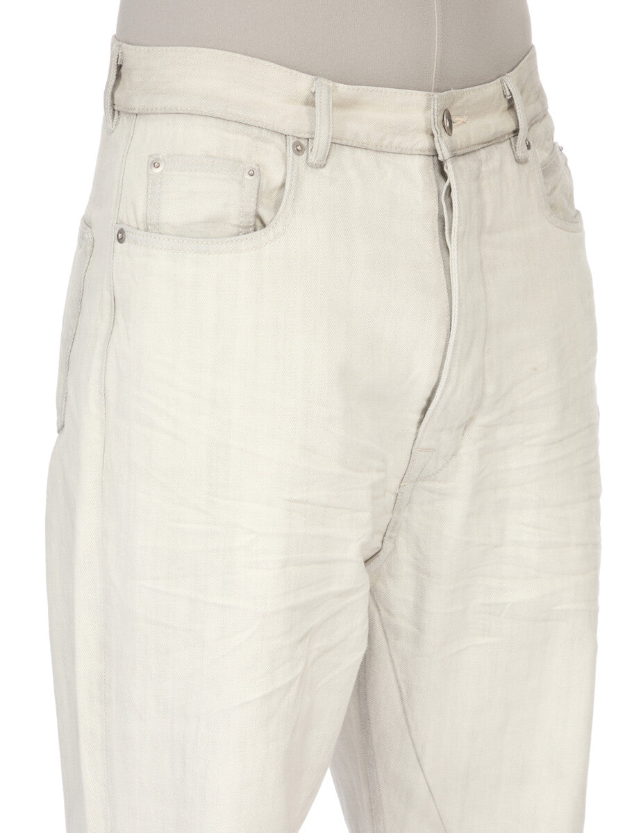 bolan似 white boots cut denim opium BOLAN BOOTCUT| RICK OWENS