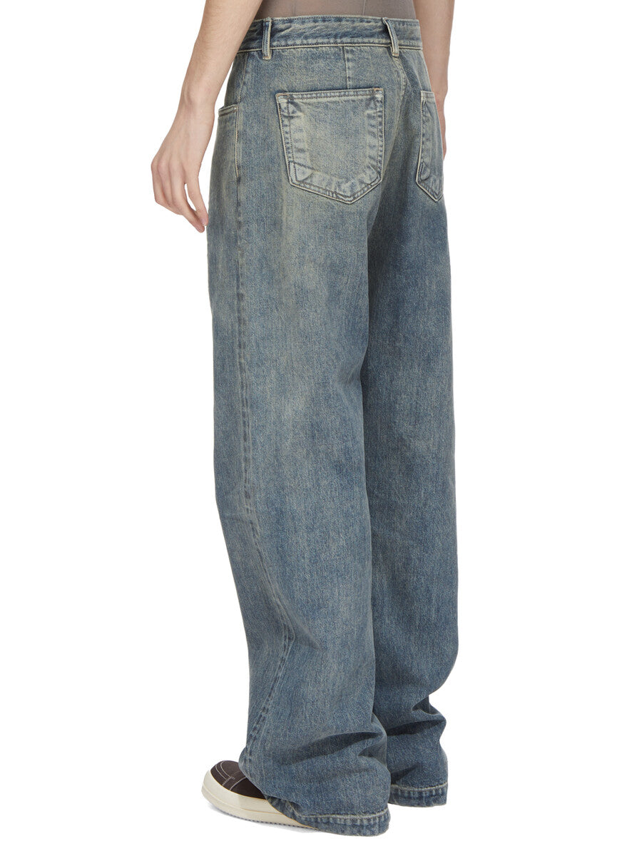 SS25【Rick Owens】GETH JEANSコーティング素材 GETH JEANS| RICK OWENS