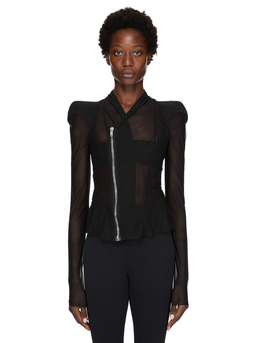 Rick Owens LILIES ドレープカットソー　ノースリーブ Rick Owens Lilies top women's gray color LI02D5192RV at PRM US